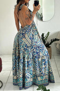 Ladies' Hot Selling Casual Elegant Backless Long Dress