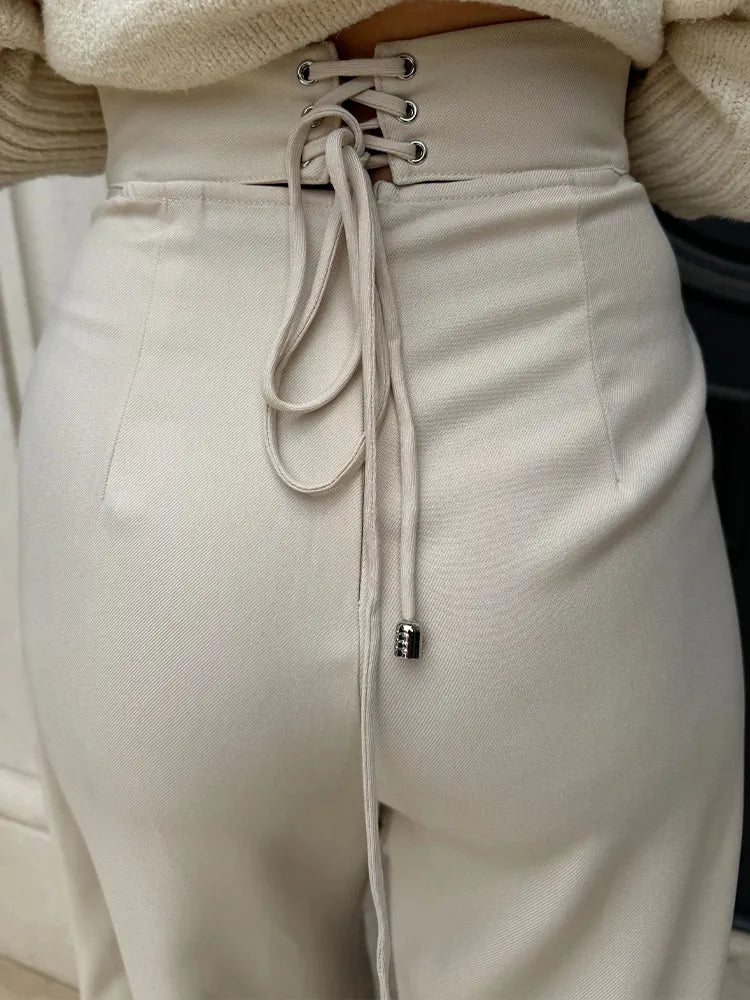 Women Patchwork Casual Pants