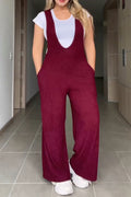 Women's Solid Color Casual Jumpsuit