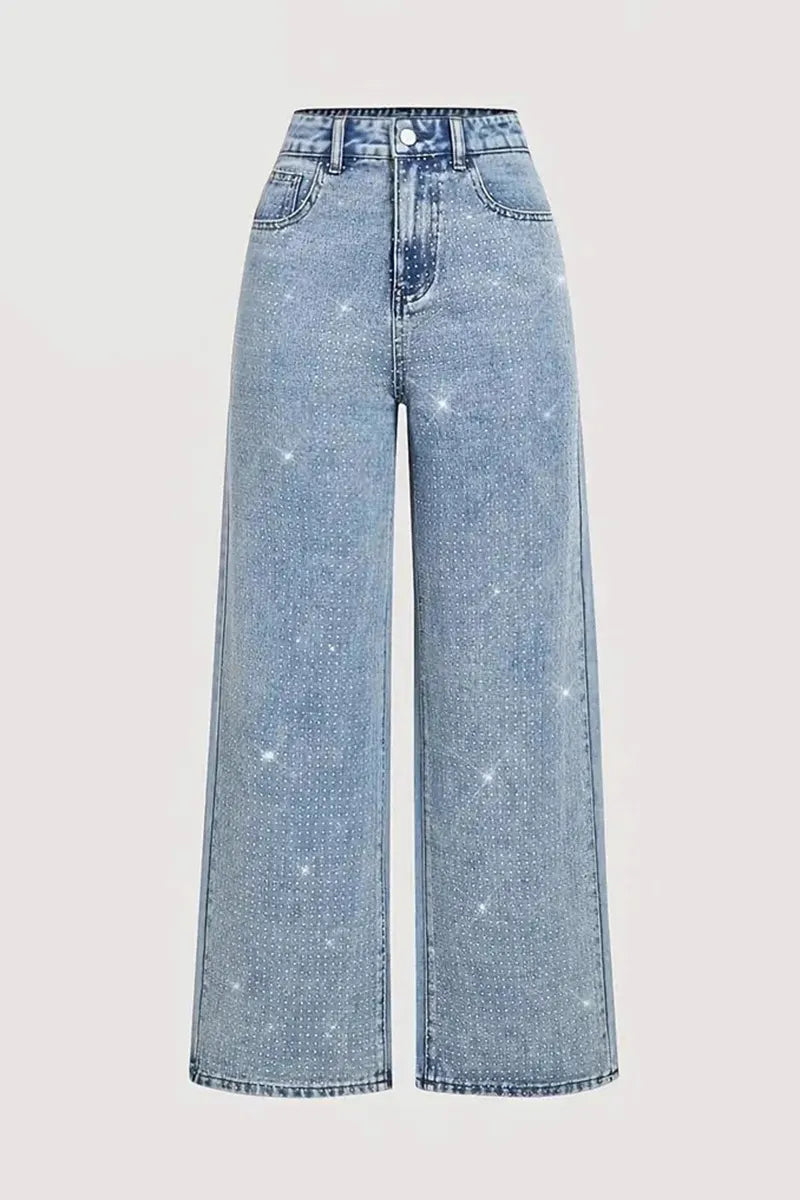Women's Trendy Beaded Embellished Jeans