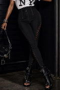 Women's Trending Y2K Tie Front Slim Fit Stretch Pants