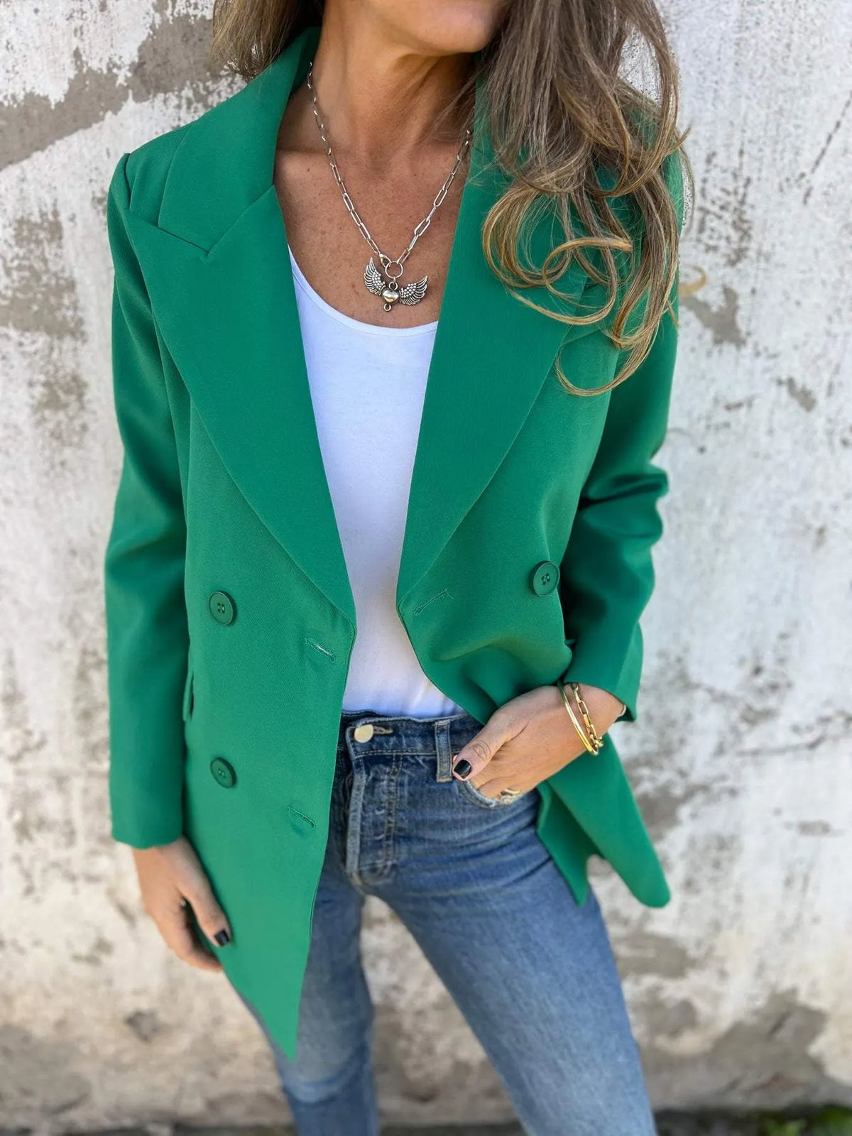 Women's Lapel Long Sleeve Casual Suit Jacket