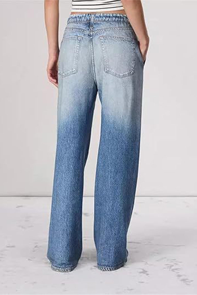 Vintage Women's Mid-Rise Floor-Skimming Jeans