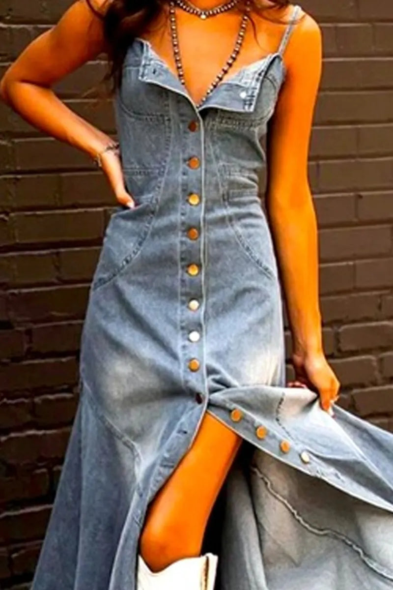 Hot Selling Women's Casual Camisole Long Dress