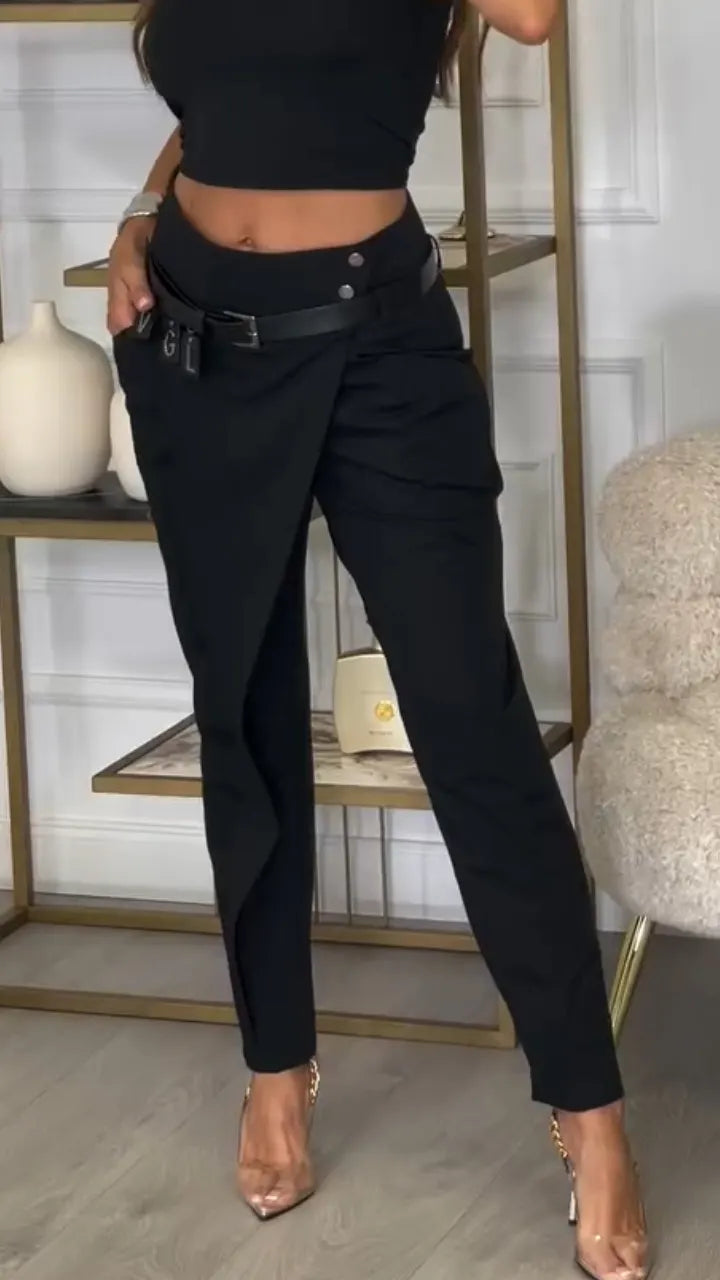 Women Patchwork Casual Pants