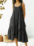 Women's Casual Sleeveless Cotton Denim Dress