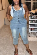 Women's Casual Denim Jumpsuit