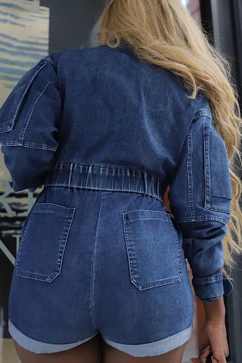 Women's Street Wash Long Sleeve Jumpsuit