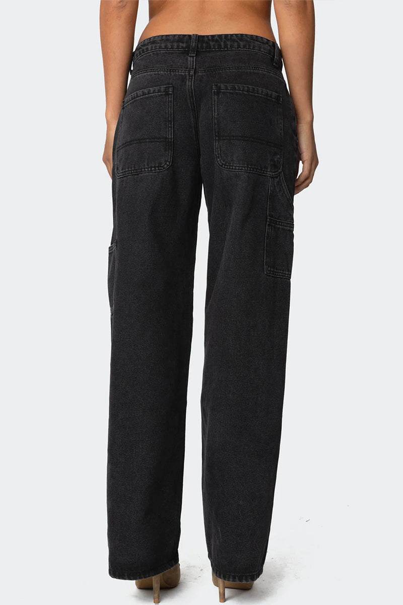 Women's Stretchy Comfort Flex Waist Cargo Jeans