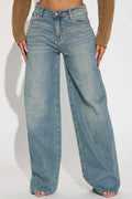 Women's High-Waist Flexible Straight-Leg Jeans