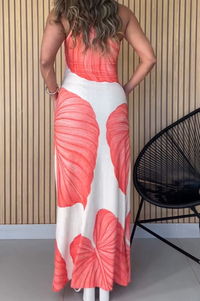 Women's Off-Shoulder Print Elegant Casual Dress