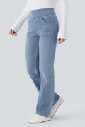 Ladies' Fashion Slim-Fit Draping Jeans
