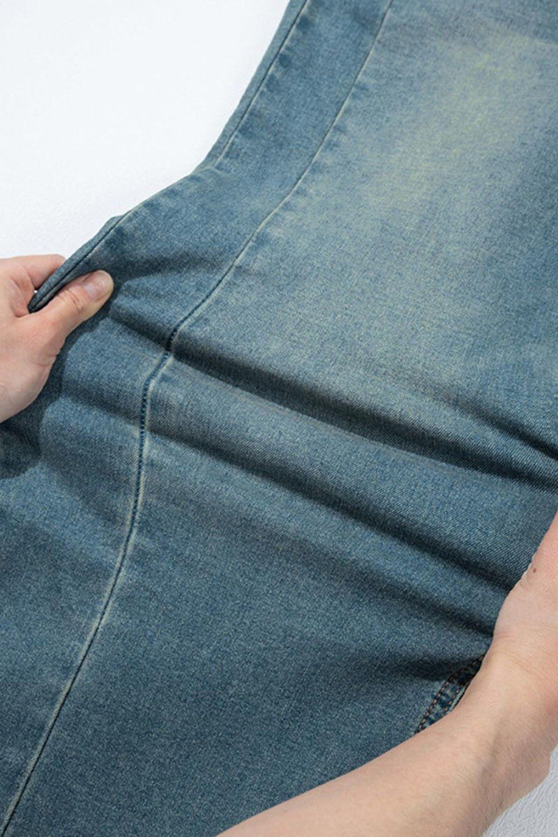 Women’s Mid-Rise Stretch Straight Jeans