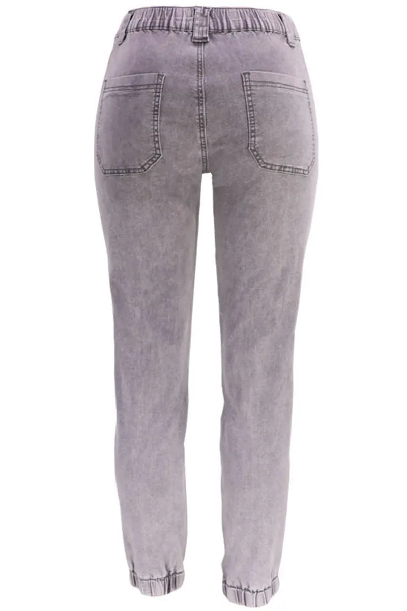 Fashionable Camouflage Versatile Elastic High Waisted Jeans