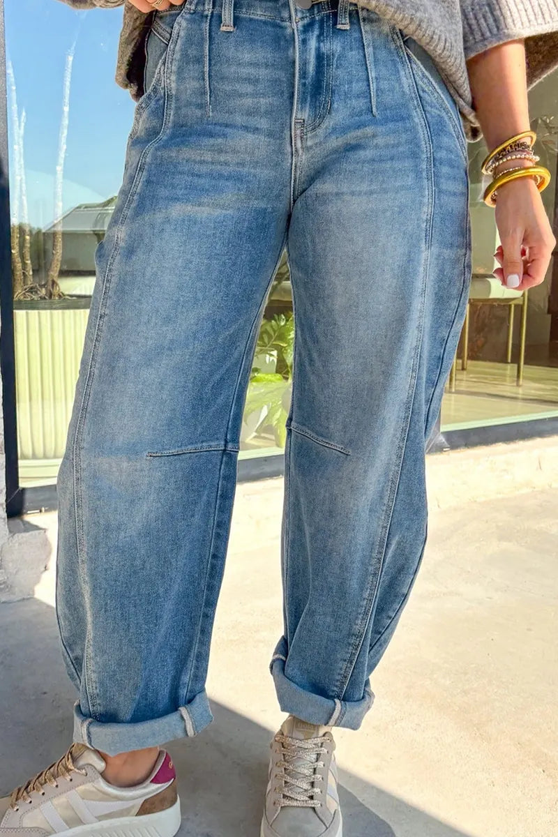 Women's Casual Wide Leg Loose Jeans