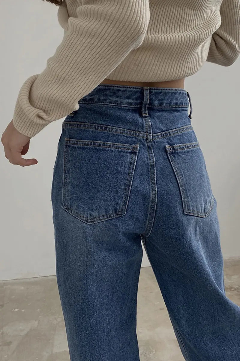 Women's Trendy Dropped-Waist Patchwork Jeans