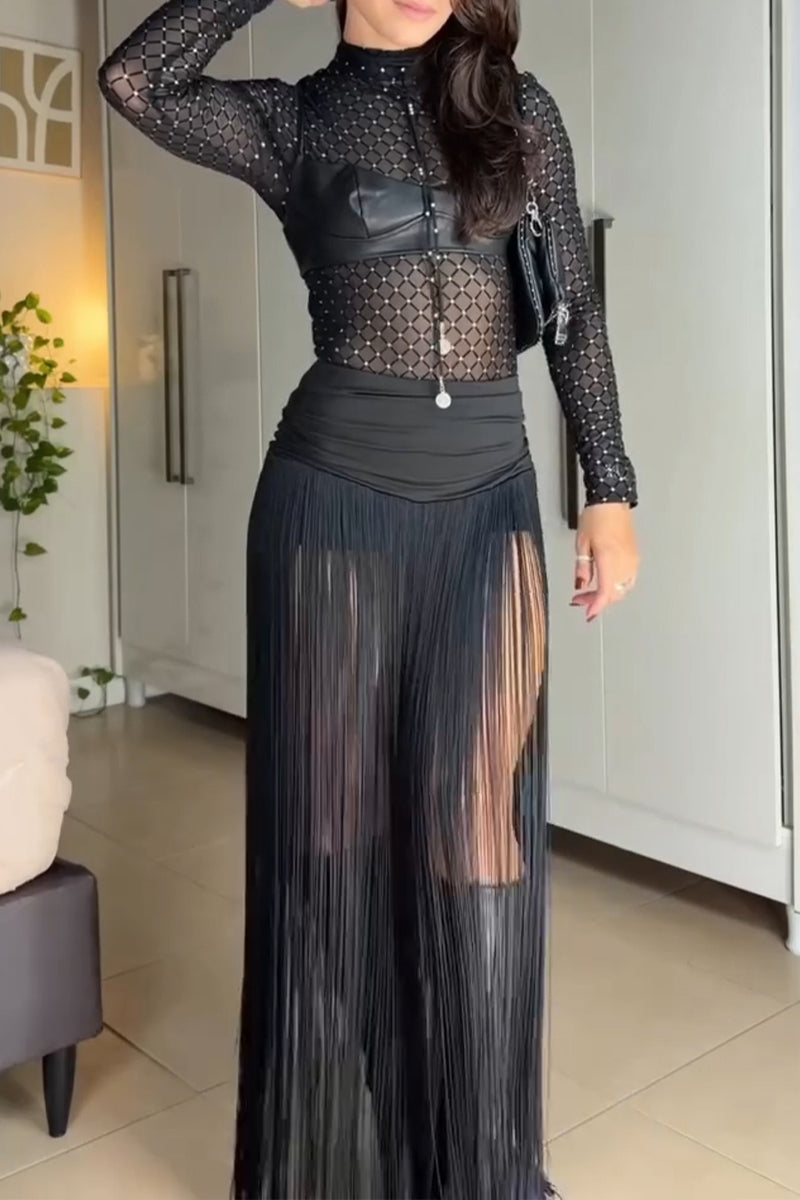 Women's Fashion Fringe Decoration Skort