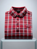 Men's Business Casual Union Jack Button Short Sleeve Polo Shirt