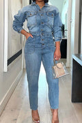 Women's Sexy Chic Denim Jumpsuit