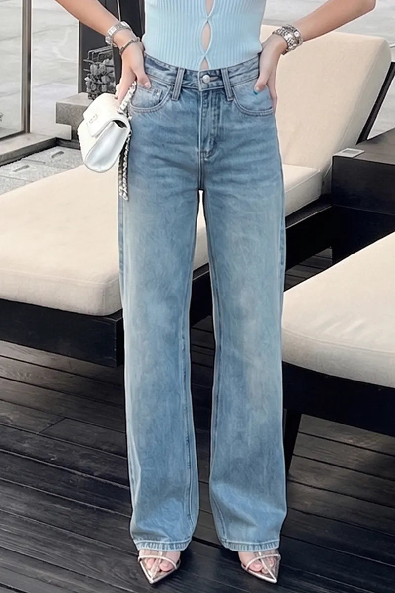 Women's Casual Wide Leg Jeans