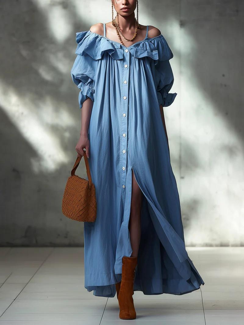 Effortlessly Relaxed Denim Dress