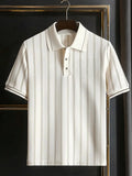Men's Retro Business Design Printed Casual POLO Shirt