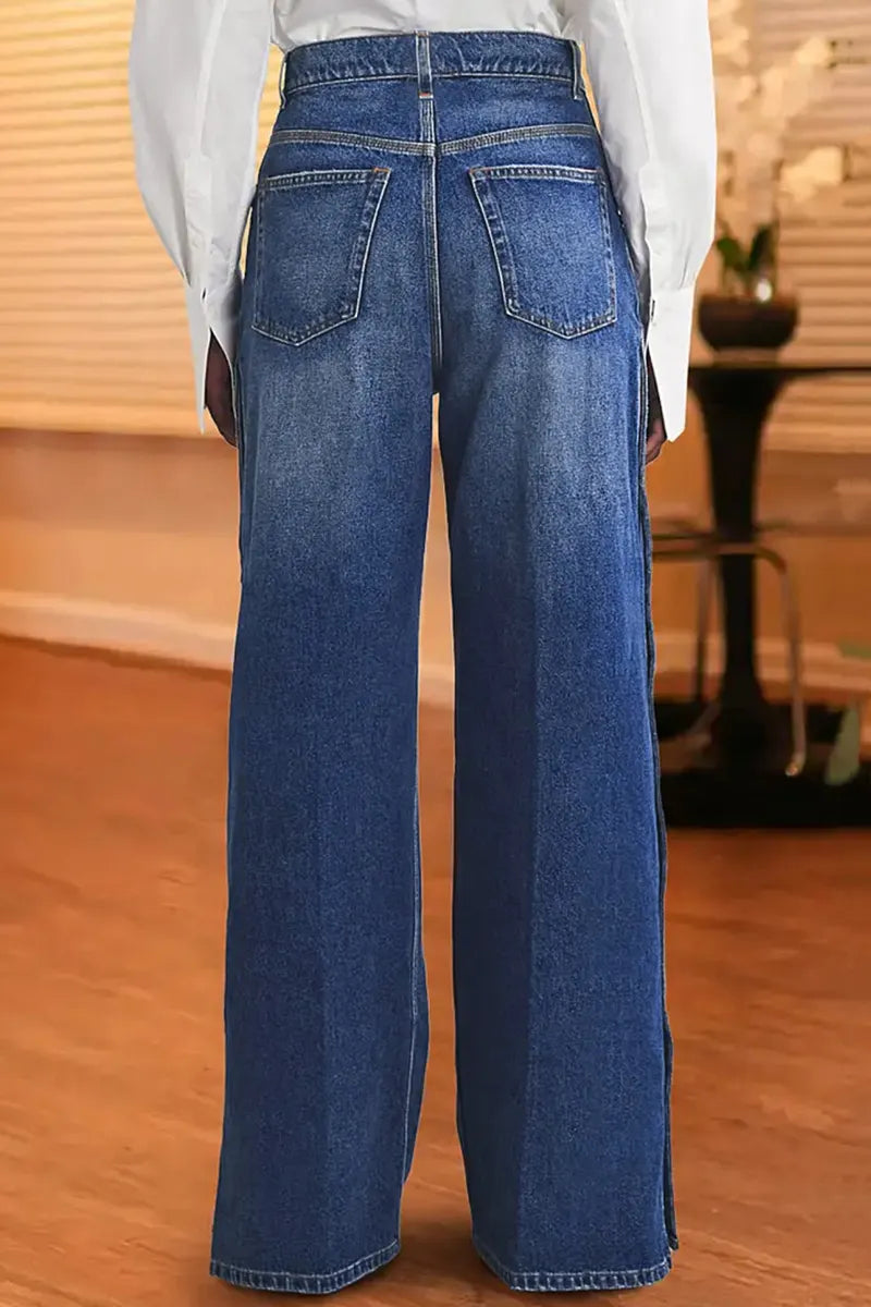 Women’s Heart Stud Denim Pants