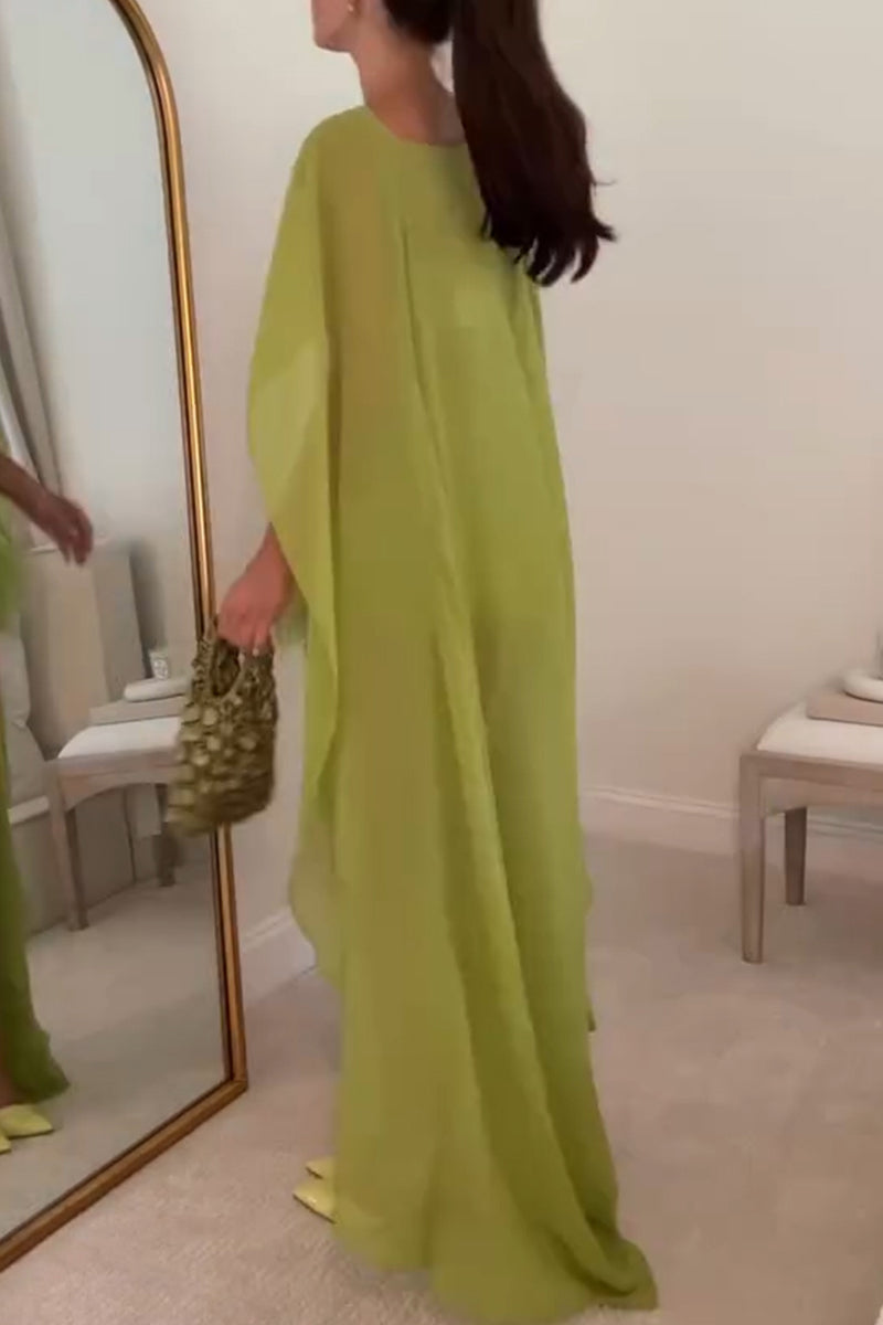 Women's Elegant Vest Long Cape Feather Skirt Three-Piece Set