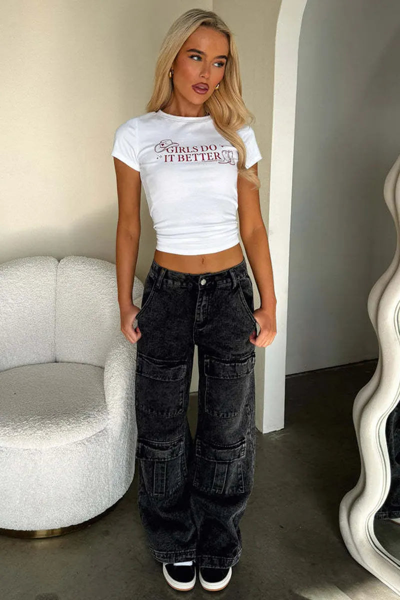 Women's Washable Denim Work Jeans