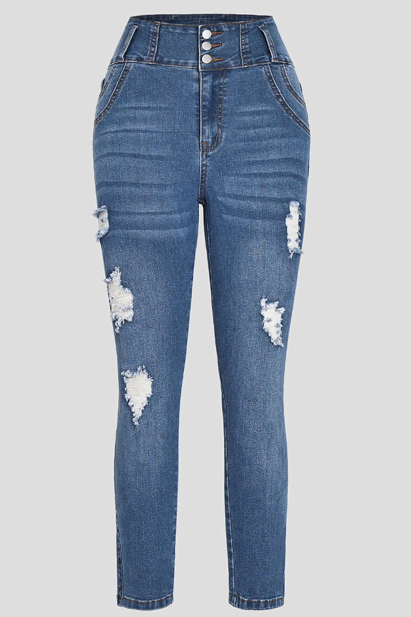 Women's Casual High-Waist Butt-Lifting Jeans