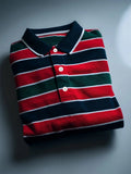 Men's Business Casual Button Short Sleeve Polo Shirt