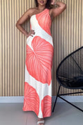 Women's Off-Shoulder Print Elegant Casual Dress