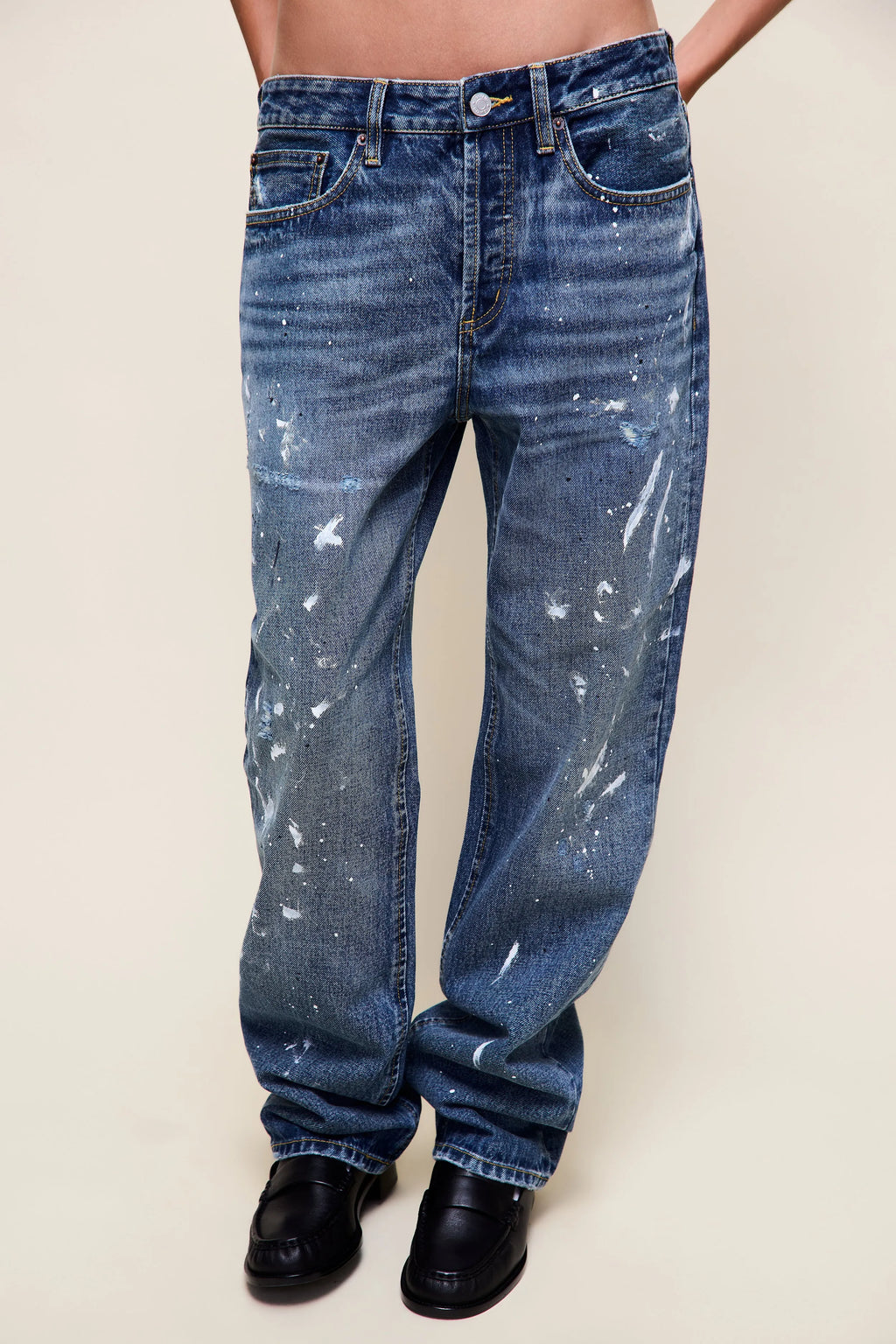 Women's Y2k Printed Wide-Leg Jeans