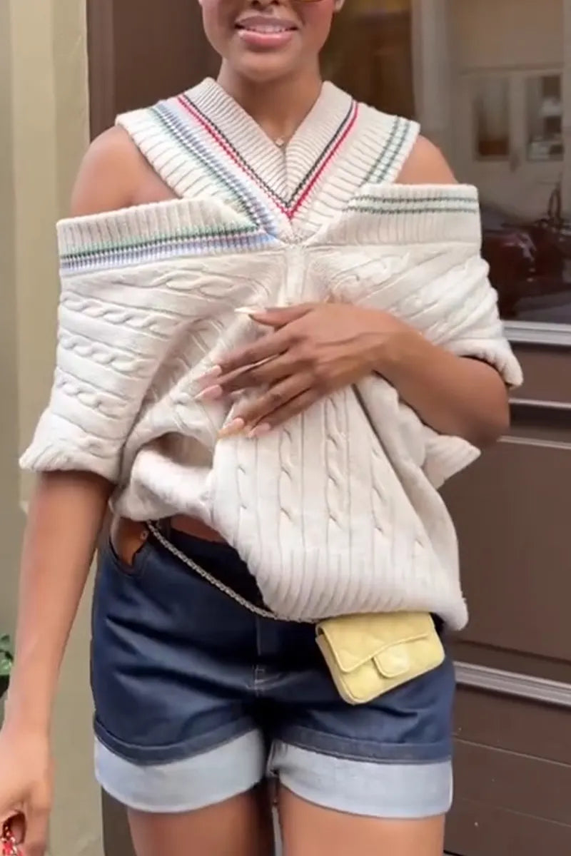 Women Elegant and Casual Knitted Sweater