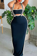 Women's Two Piece Long Party Dress