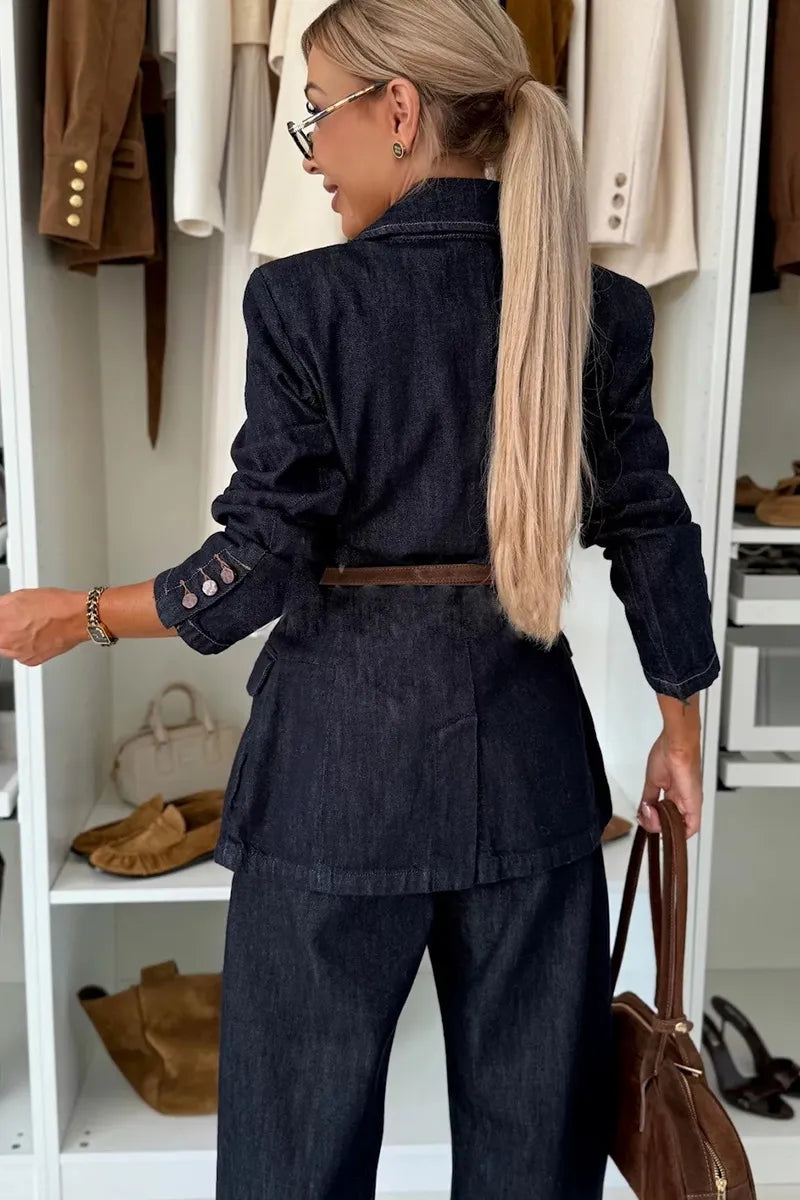 Women's Relaxed Fit Denim Jacket + Straight-Leg Denim Jeans