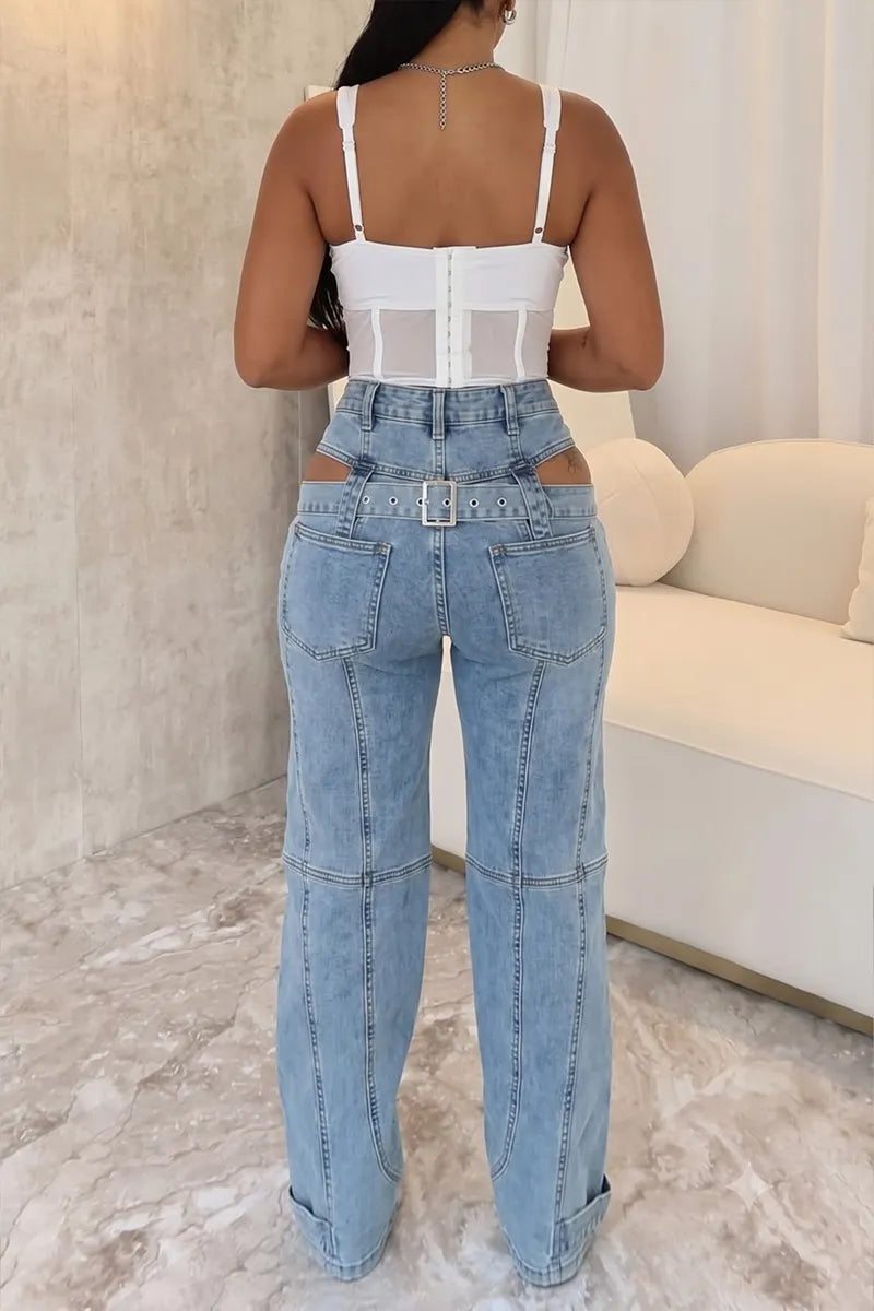 Hot Selling Women's Casual Straight Leg Jeans