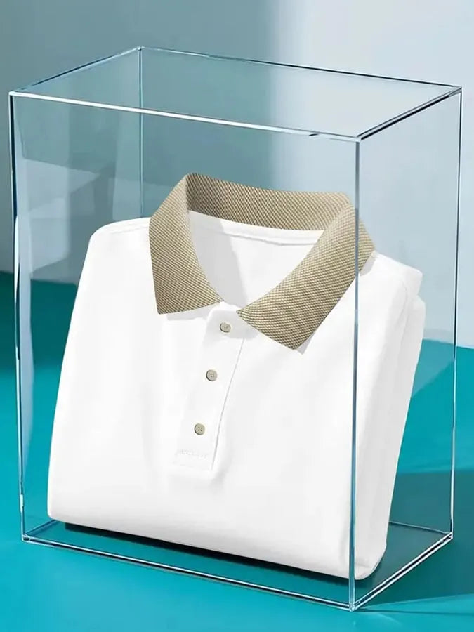 Men'S Casual Classic Contrast Pattern Short-Sleeved Polo Shirt
