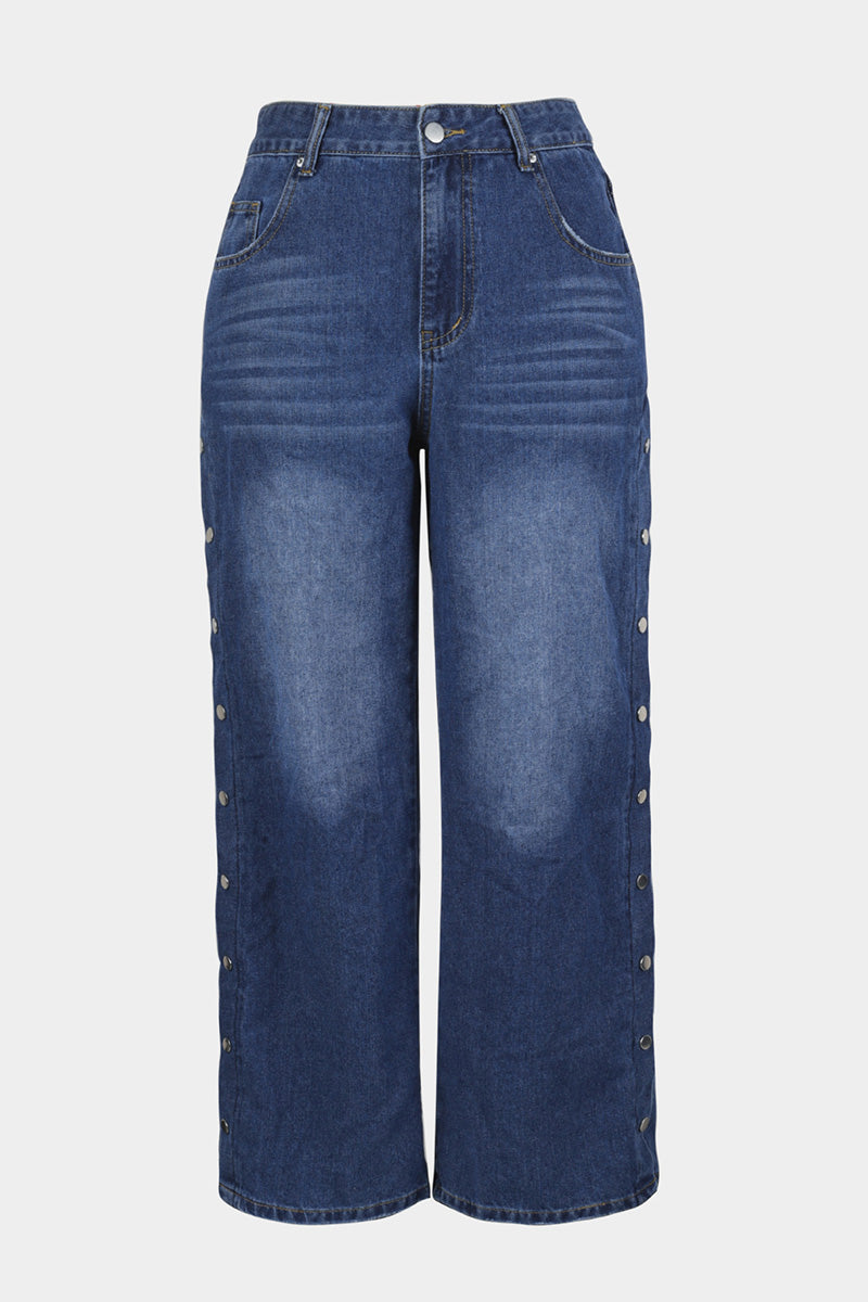 Women’s Heart Stud Denim Pants