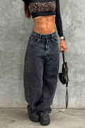 Women's Patchwork Casual Wide Leg Jeans