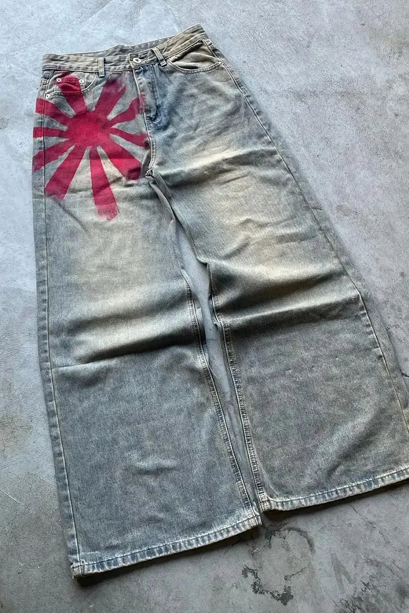 Women's Designer Print High Street Vibe Jeans