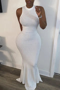 Women's Sleeveless Bodycon Maxi Party Dress