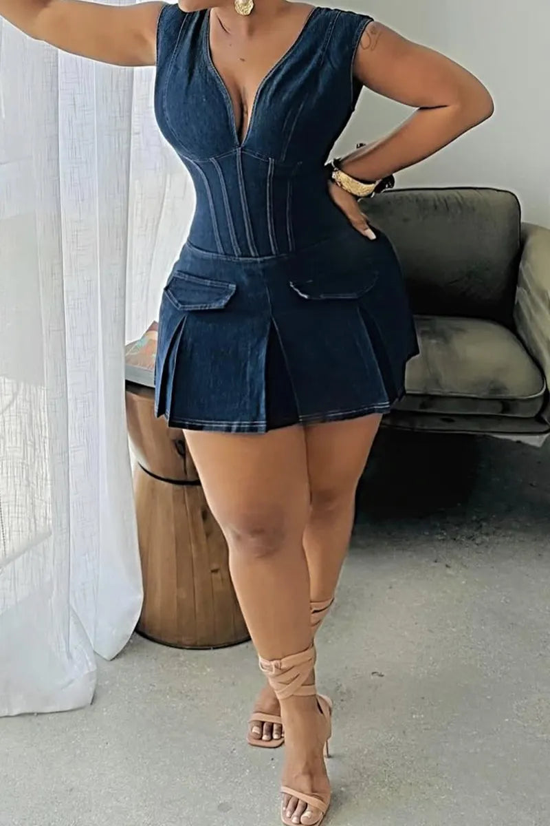 Ladies' Hot Selling Elegant Washed Dress