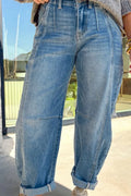 Women's Casual Wide Leg Loose Jeans