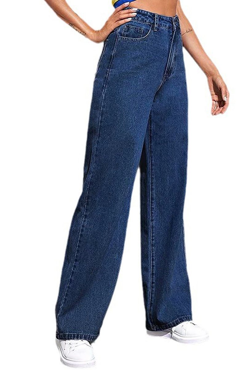 Women's Vintage Dropped Hem Jeans