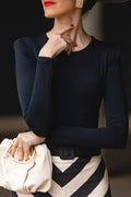 Women's Elegant Knit Top or Tiered-Hem Stripe Skirt