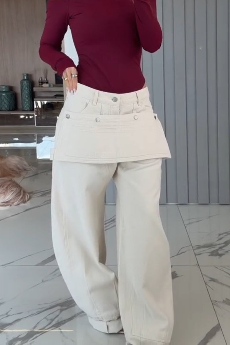 Women's Patchwork Casual Jeans