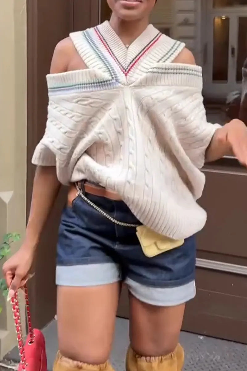 Women Elegant and Casual Knitted Sweater