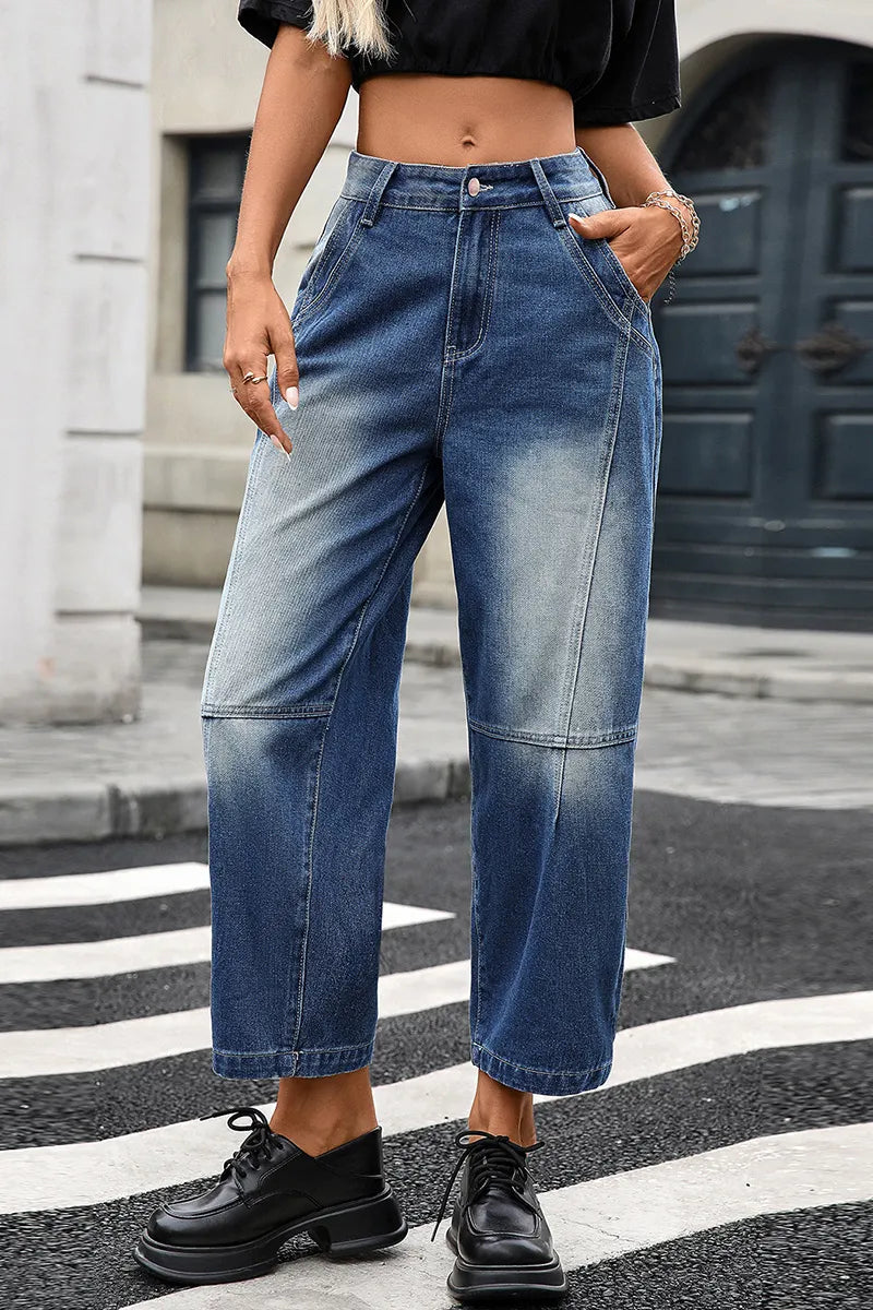 Women's High Street Vibe Straight Jeans
