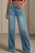 Women’s Mid-Rise Stretch Straight Jeans